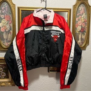 Chicago Bulls Color-block Cropped Jacket